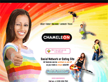 Tablet Screenshot of chameleon.startsocialnetwork.com